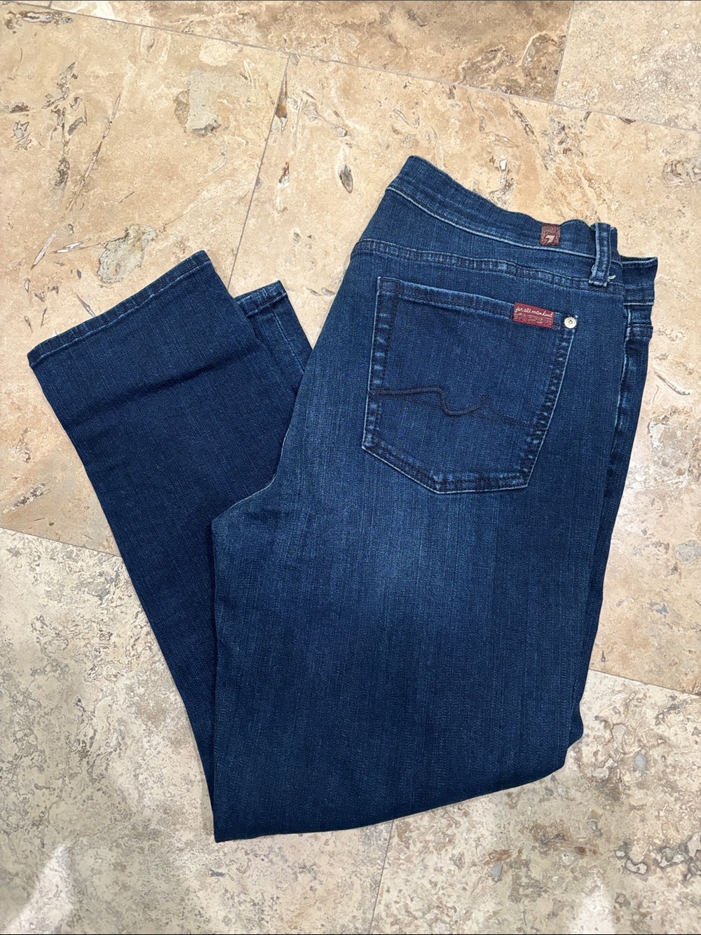 Dark Wash Straight Leg Jeans